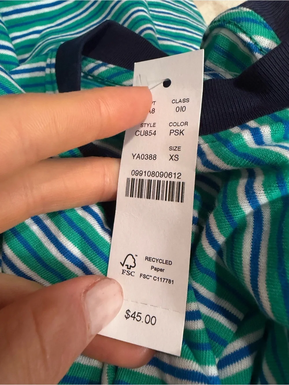 J crew Vintage jersey ringer T-shirt in stripe